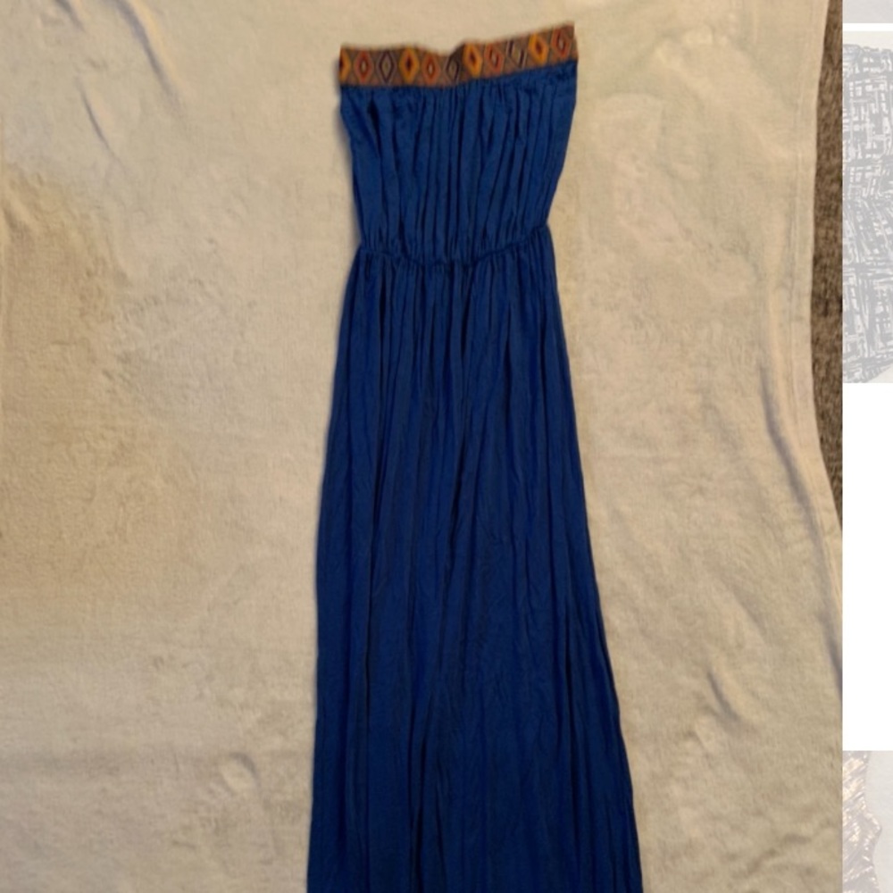 Strapless maxi dress